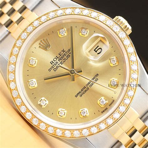 rolex datejust mens yellow gold|rolex datejust 18k gold men's.